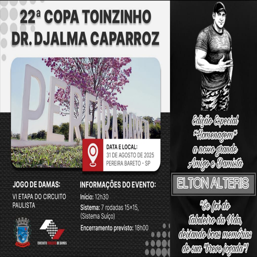 VI. Etapa do Circuito Paulista 2025: Pereira Barreto